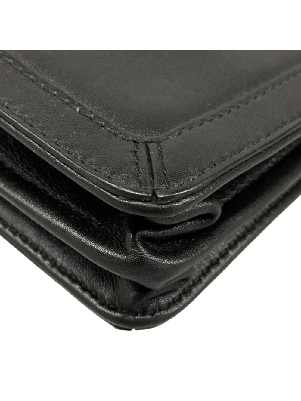 Balenciaga Shoulder Bag Navy Pochette Black Leather - Picture 6 of 15